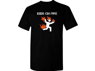 running man  shirt kids  fire