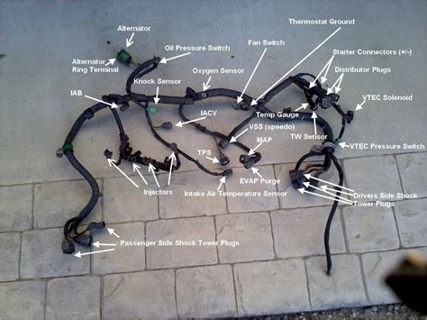 honda civic wiring harness