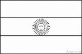 Flag Argentina Coloring Flags Pages South America Colouring Book Central Print Printable Flagge Sun Paraguay Kids Flaggen Large Popular Crwflags sketch template