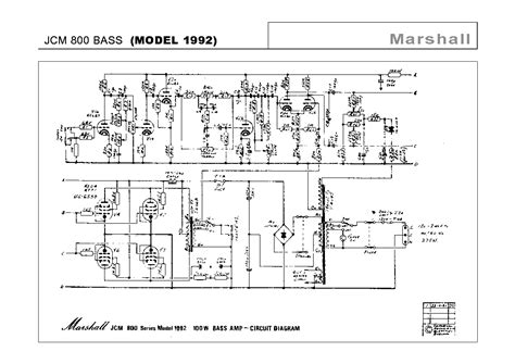 marshall model  jcm bass service manual  schematics eeprom repair info