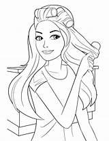 Barbie Printable Pages Coloring Print Getcolorings Color sketch template