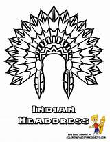 Coloring Headdress Indian Native Indians Silhouette Bowling Designlooter Coloringhome Yescoloring sketch template