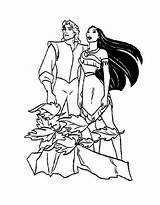 Pocahontas Coloring Pages Getdrawings Smith John sketch template