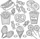 Coloring Pages Colouring Food Drinks Colour Cute Drawings Behance Outline sketch template