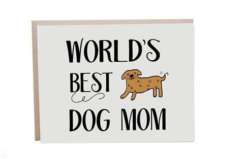 dog mothers day card dog mom card dog card