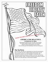 Coloring Tea Party Boston Liberty Freedom Book Pages Popular Library Clipart sketch template