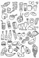 Voedsel Icoon sketch template