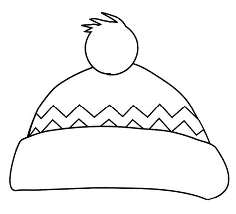 winter hat coloring page preschool winter fun pinterest crafts