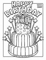 100th Wishes sketch template