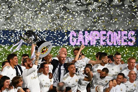 la liga real madrid wins   crown  beating villarreal yahoo