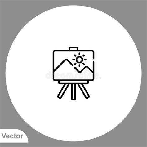 painting vector icon sign symbol stock vector illustration  painter