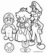 Coloring Pages Mario Luigi Super Printable Kids Sheets Yoshi Choose Board Boy sketch template