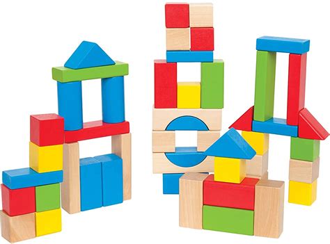 mua maple wood kids building blocks  hape stacking wooden block