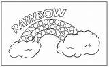 Rainbow Regenboog Colorless Printablee sketch template