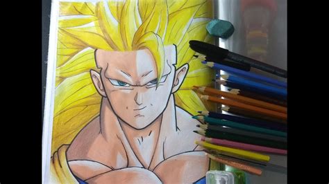 Como Desenhar O Goku Super Saiyajin 3 Passo A Passo Youtube