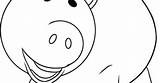 Toy Story Pig sketch template