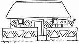 Ndebele Hut Huise Verskillende Jobilize Acessar Expressive sketch template