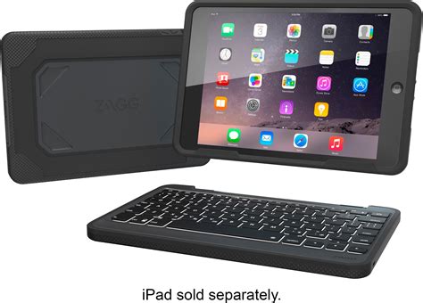zagg rugged book keyboard folio case  apple ipad mini ipad mini   ebay