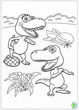 Coloring Train Dinokids Dinosaur Close Dino Tvheroes sketch template
