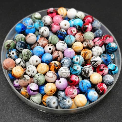 mm mm  shape beads jewelry making acrylic beads multicolor