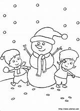 Neige Bonhomme Coloriage Pages sketch template