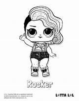 Lol Coloring Pages Glitter Dolls Surprise Rocker Printable Doll Series Lotta Kids Color Getcolorings Getdrawings Choose Board Print Sheets Coolest sketch template