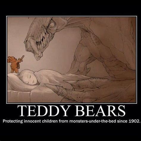 sizes teddy bears protecting innocent children  monsters