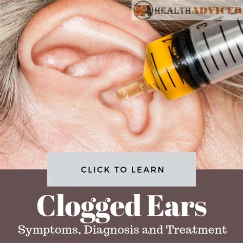 clogged ears  picture symptoms  treatment