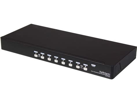 startechcom svdusbuk  port  rackmount usb kvm switch kit  osd  cables rack mount