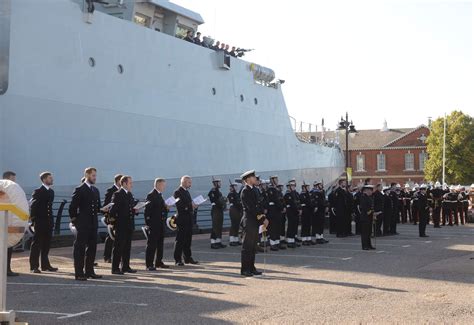 Hms Medway Commissioning In Chatham As Royal Navy S Latest Warship Is