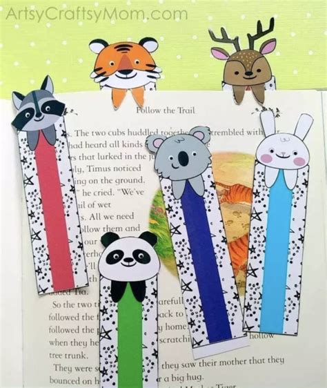 easy handmade bookmark ideas  kids     school