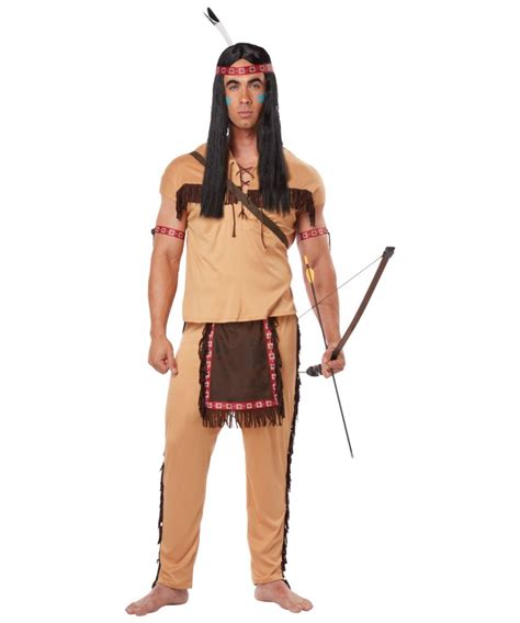 Native American Brave Mens Costume Men Indian Costumes