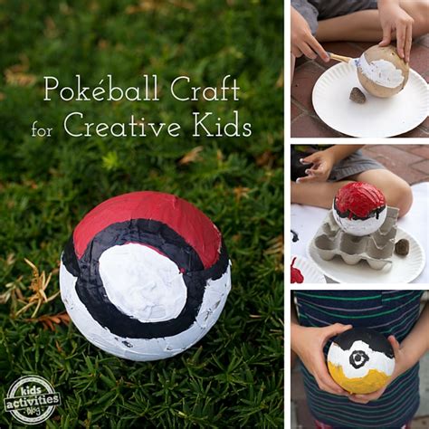 pokeball craft  creative kids kids activities blog