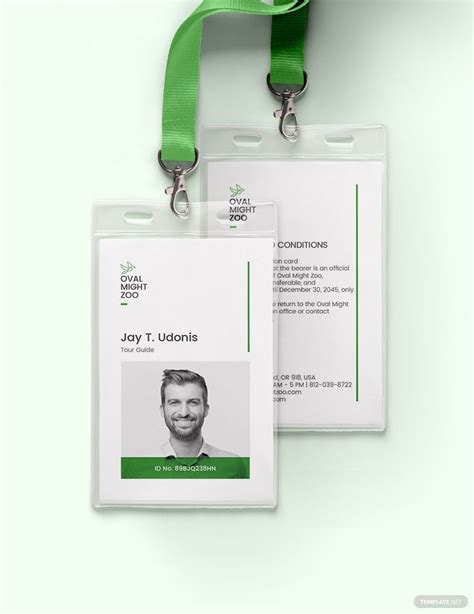 guide id card template  publisher illustrator psd word pages