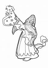 Wizard Coloring Pages Wizards Print Printable Books sketch template
