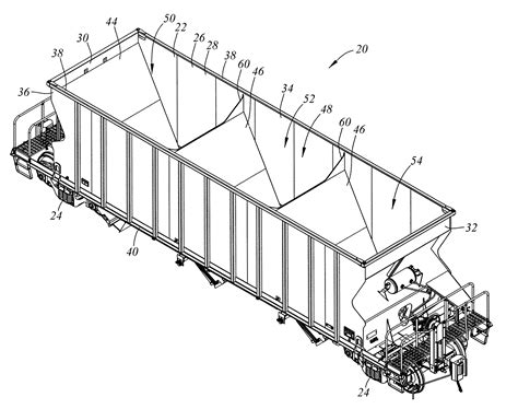 patent  rail road hopper car fittings  method  operation google patents