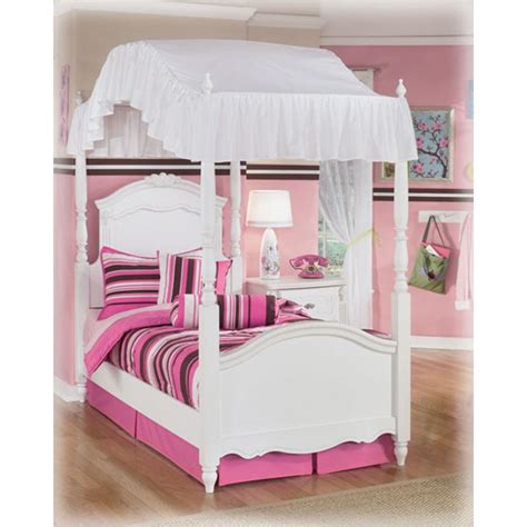 twin canopy bed magnolia home furniture white iron twin