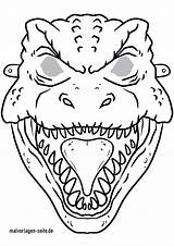 Maske Dinosaurier Basteln Masken Malvorlagen sketch template
