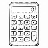 Calculatrice Kalkulator Vecteur Pojedynczego Szkicu Kalkulatora Grafika sketch template