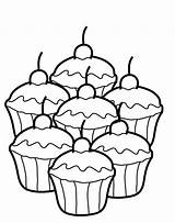 Coloring Muffin Popular sketch template