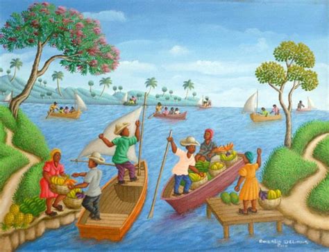 haitian painting   auctioned  annual dinner boothbay register