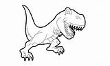 Coloring Rex Pages Indominus Jurassic Comments Easy sketch template