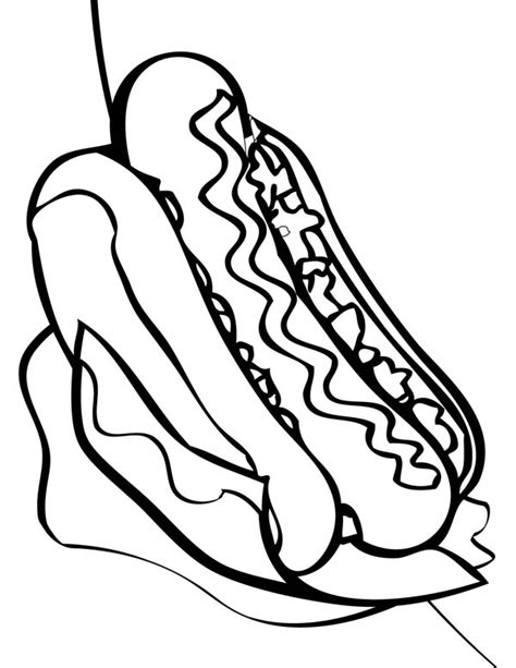 hot dog coloring page coloring sky