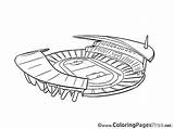 Ausmalbilder Fussball Bastelarbeiten Stadion Malvorlagen Ausdrucken Hits sketch template