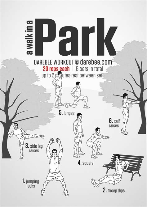 next time you take a walk in the park add this routine