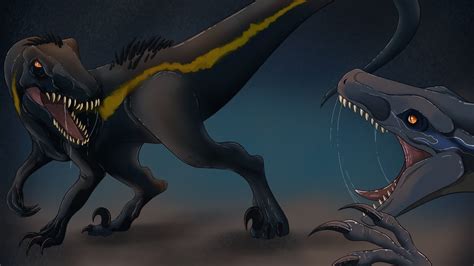 Blue Vs The Indoraptor Jurassic World Fallen Kingdom