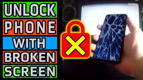unlock android phone  broken cracked flickering
