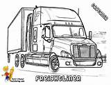 Freightliner Coloring Cascadia Trucks Truck Pages Colouring Yescoloring Boys Cold Stone sketch template