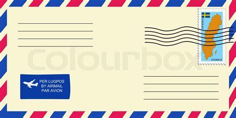 mail tofrom sweden stock vector colourbox
