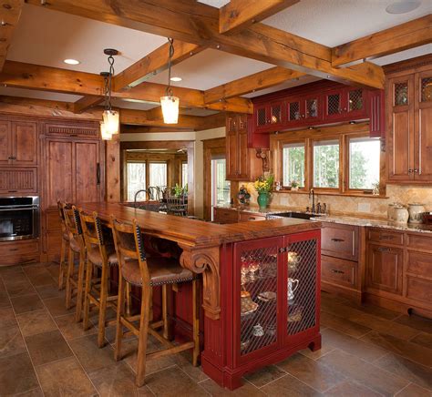 mullet cabinet rustic kitchen retreat